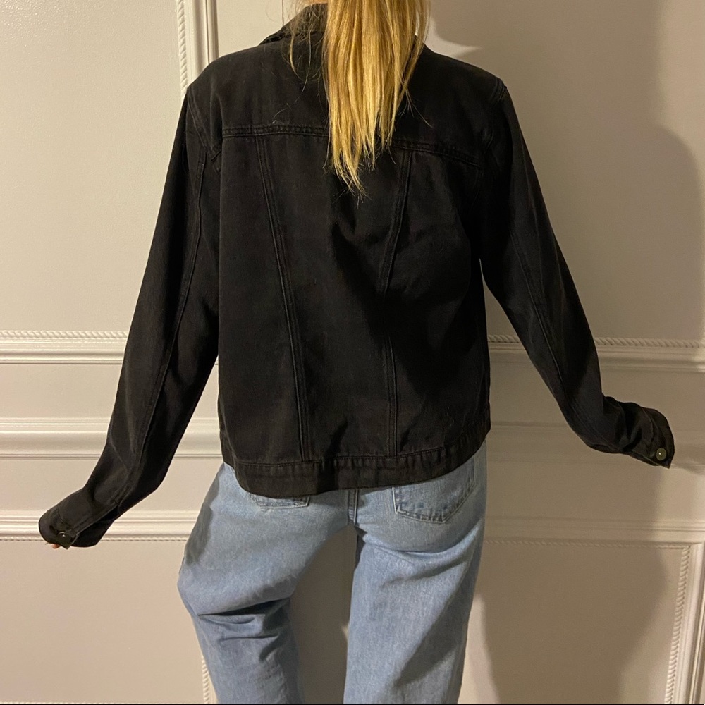 Vintage Distressed Denim Jacket - Picture 2 of 2